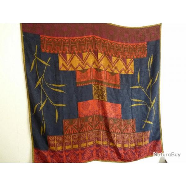 LANVIN Grand foulard soie paisse mode luxe