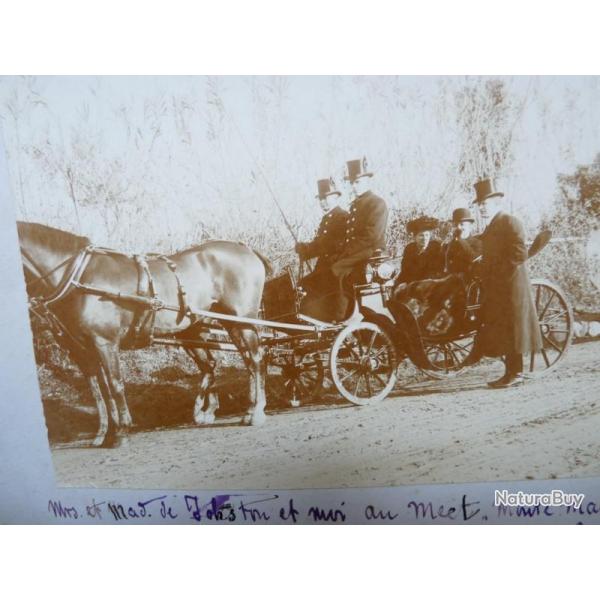 Photographie Frdric De Pckler Calche Rome 1904