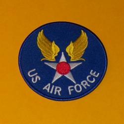 TISSU PATCH : US AIR FORCE BLEU, HAUTEUR 7,5 CM , BON ETAT VOIR PHOTOS . POUR TOUT RENSEIGNEMENT ME