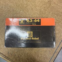 20 balles RWS 9,3x64 Vmantel 18,5g