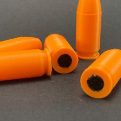 Lot de 5 cartouches inertes .45 ACP Avec amortisseur