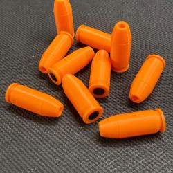 Lot de 10 cartouches inertes .45 ACP Avec amortisseur