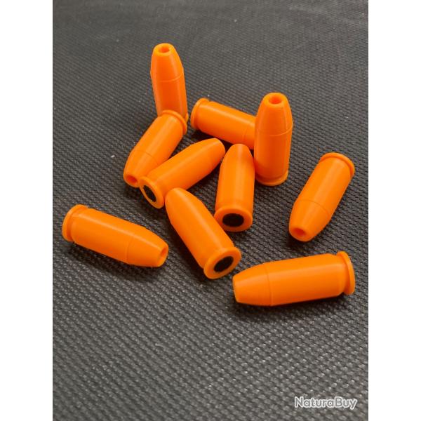 Lot de 10 cartouches inertes .45 ACP Avec amortisseur