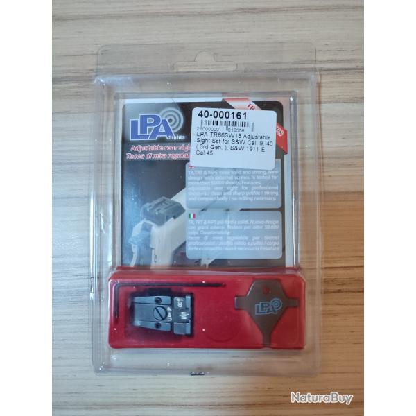 Hausse rglable LPA pour Smith et Wesson 1911 E-sries cal45