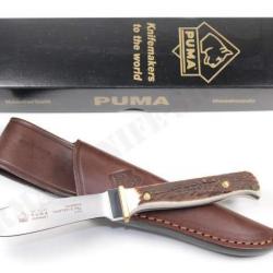 PUMA Hunter's Pal - Couteau de chasse compact en corne de cerf  Ref:116397