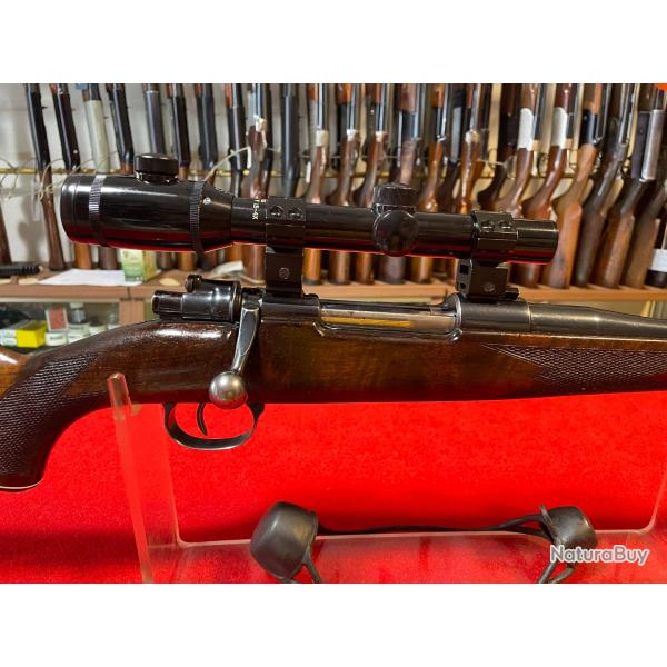 CARABINE BASE MAUSER : MOD. 98, CALIBRE 7X64 + LUNETTE DE BATTUE BUSHNELL 1,5-4 X20, BON ETAT.