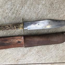 TRES GROS BOWIE KNIFE ANNEE 30 HUBERTUS SOLINGEN