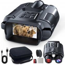 Jumelles de Vision nocturne 4K, écran 3", Zoom numérique 8X avec lumière tactique
