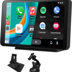 Autoradio 7" Écran Tactile HD avec CarPlay sans Fil, Android Auto, AirPlay, PhoneLink - Compatible i