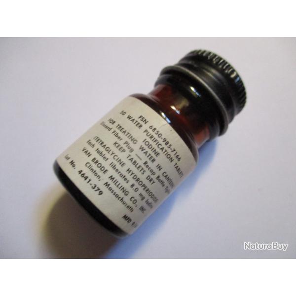 Flacon 50 tablettes purification d'eau