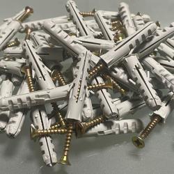 50 chevilles nylon 8 mm