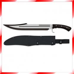 Grand Poignard / Machette - lame de 43 cm - manche en bois noir