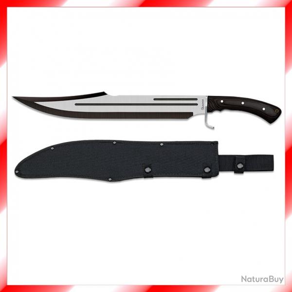 Grand Poignard / Machette - lame de 43 cm - manche en bois noir
