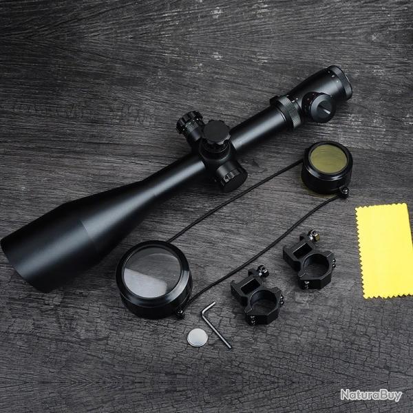 Lunette de Visée M1 6-24x60 AO tactique extérieur chasse optique portée éclairé rouge et vert