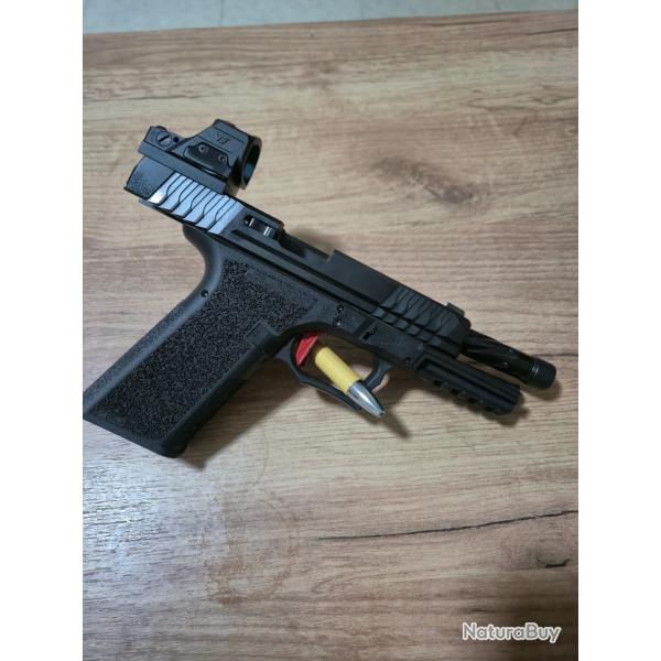 Polymer p80 fileté, point rouge et accessoires