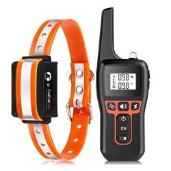 Collier de Dressage pour Chien 1000m Rechargeable Étanche avec 3 Modes + télécommande
