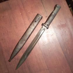 Rare baïonnette JWH fabrication Châtellerault