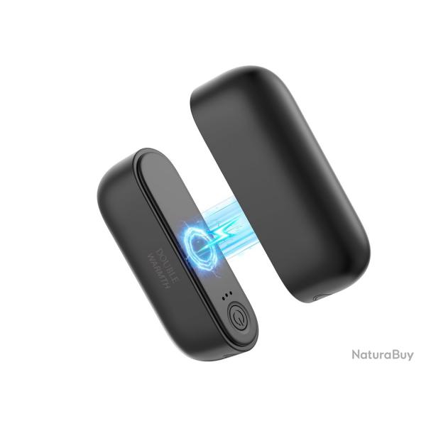 Lot de 2 chauffe-mains lectriques rechargeables 6000 mAh Split magntique 3 niveaux de chauffages