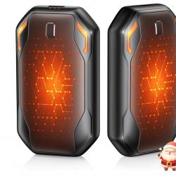 Chauffe Main Rechargeable 2 Pack, 6000mAh Chaufferette Main Réutilisable