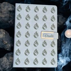 Carnet Calepin A5 en Cuir PU Coeurs Vendéens - Chouans Sacré-Coeur Religion Histoire Général Charett