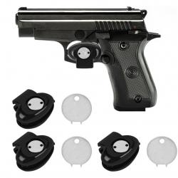 3 Pack Trigger Lock Safety Cadenas pour Armes, Cadenas pour Arme à feu, Plastique ABS de sécurité