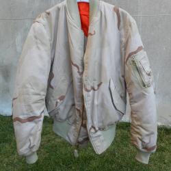 Rare Blouson de pilote Alpha Ma-1 camouflage désert