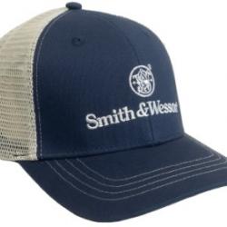 Casquette SMITH&WESSON biton bleu et gris