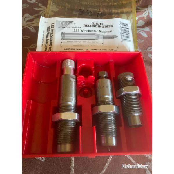 JEUX D'OUTIL HORNADY 3 PIECES 338 WINC MAG OCCASION TRES BON ETAT