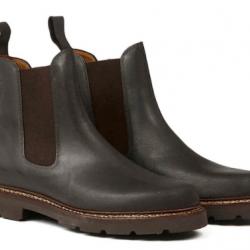 CHAUSSURES EN CUIR QUERCY - BRUN FONCÉ