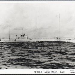 CPA - PHOTO -  Marine Guerre - SOUS MARIN PERSEE N&deg; 3740