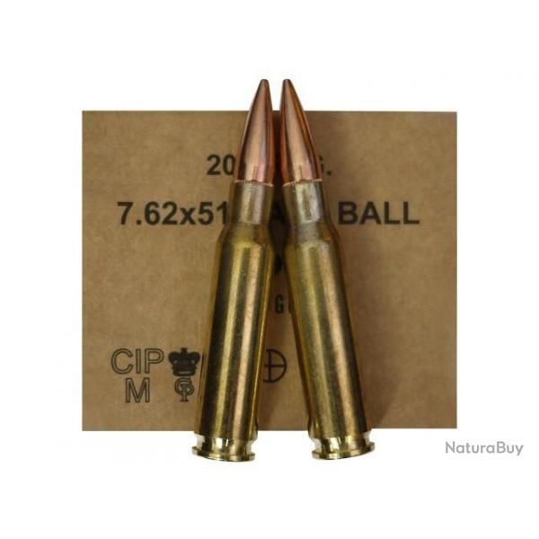 Cartouches GGG Cal : 308WIN FMJ 147gr X20