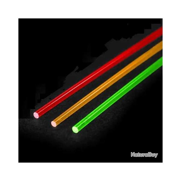 Fibre optique LPA 10 cm , couleur et diametre au choix Rouge, 2 mm