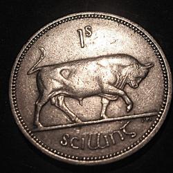 Eire  piece de 1 shillig 1964 ttb