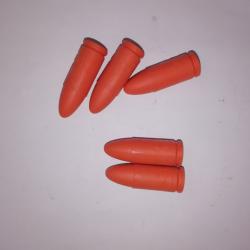5 étuis/douilles factice pour manipulation cal 9mm para/Luger
