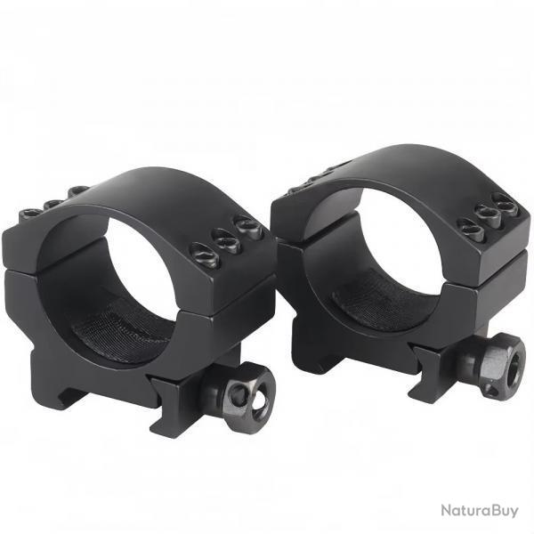 Colliers de fixation Bas pour lunette de tir, rail picatinny diamtre 30 mm triple attache