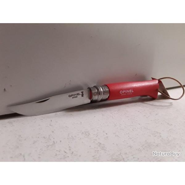 Couteau pliant Opinel N°8 manche rouge