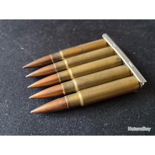 5 cartouches neutralis mauser d'poque avec lame post  ww1 1937