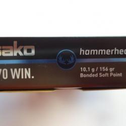 LOT DE 40 BALLES SAKO  HAMMERHEAD SP CAL 270 WIN   156GR  10.1G