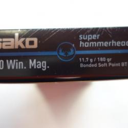 20 BALLES SAKO super hammerhead SP CAL 300WM  180GR 11.7G