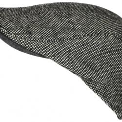 Béret Casquette Plate Grise en Laine Mode Anglaise Tweed Ajustable Cresty Taille unique Gris