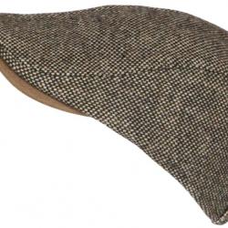 Béret Casquette Plate Marron en Laine Mode Anglaise Tweed Ajustable Cresty Taille unique Marron