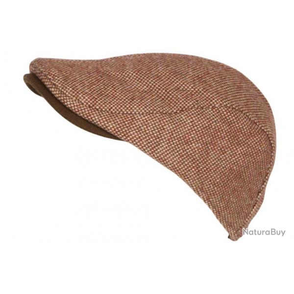 Bret Casquette Plate Rouge en Laine Mode Anglaise Tweed Ajustable Cresty Taille unique Rouge