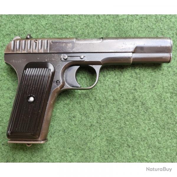 Vente express !  Pistolet Tokarev TT-30 - Fab. Russe - Plaquettes Repose Pouce - Cal. 7,62x25