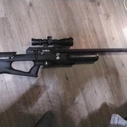 Carabine PCP Brocock Bantam Sniper Magnum XR Hilite comme $neuve bridée 17 joules
