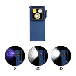 Olight Oclip Ultra | Mini lampe à clip avec faisceau large, concentré et UV Navy Blue