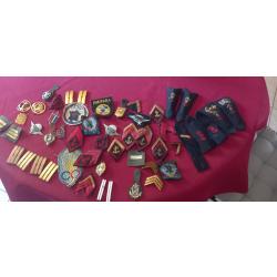 insignes grades et unitées arméee française . Lot