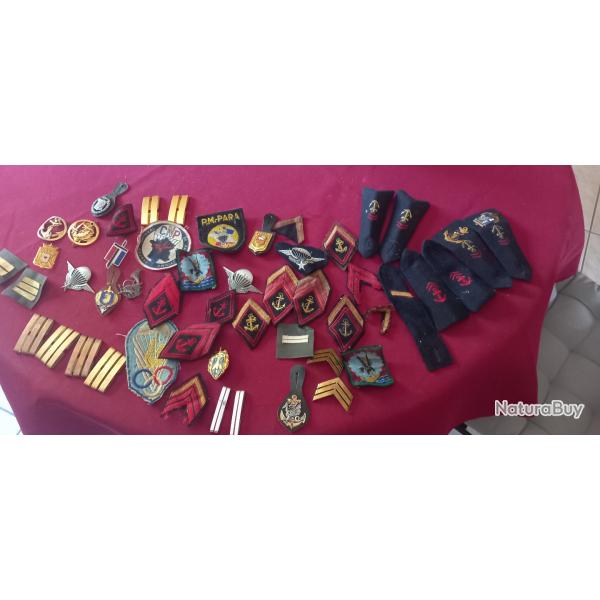 insignes grades et unites armee franaise . Lot