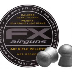 Plombs FX Yellow 6.35 ou .25 / 1.645g Boite de 350 pcs
