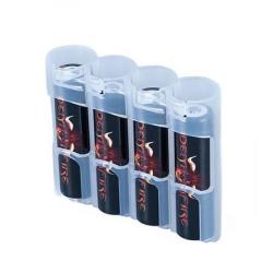 Portes Piles POWERPAX Transparent 4x 18650