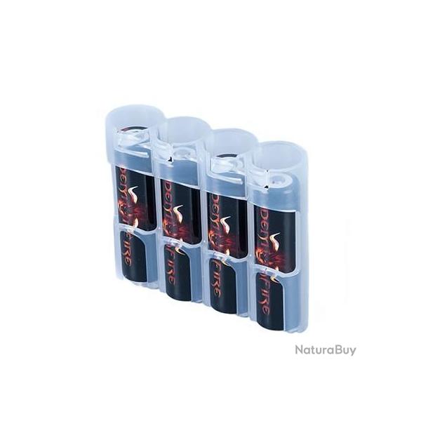 Portes Piles POWERPAX Transparent 4x 18650